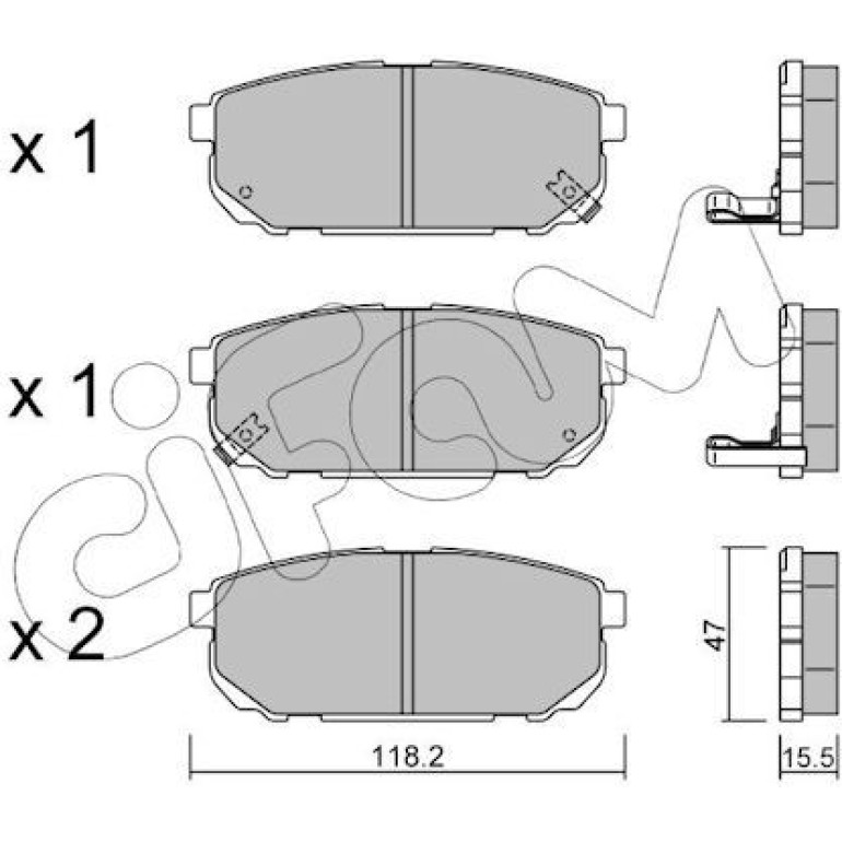 CIFAM Bremsbelagsatz, Scheibenbremse 822-516-0 CIFAM Bremsbelagsatz, Scheibenbremse 822-516-0