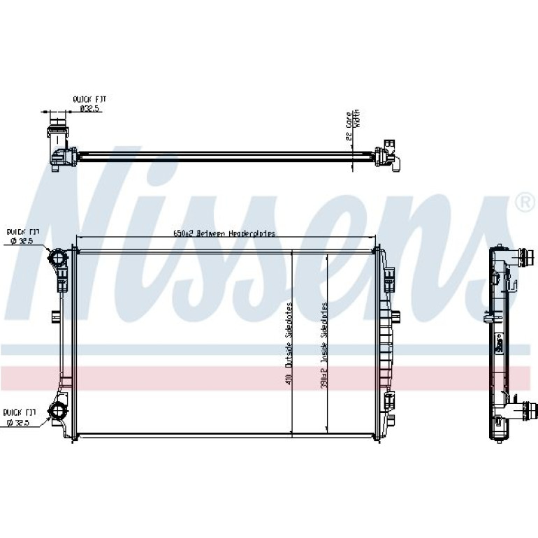 Wasserkühler PKW 65303 Wasserkühler PKW 65303
