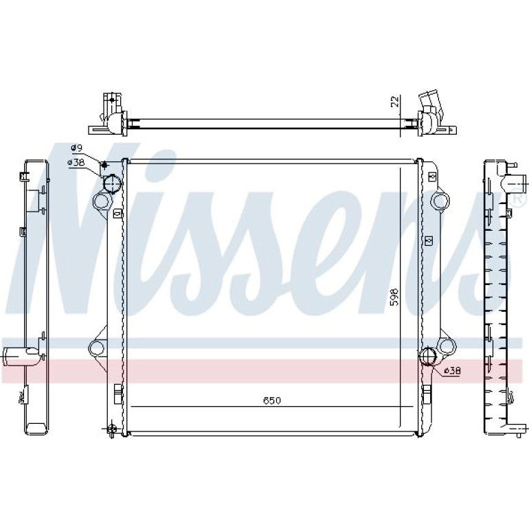 Wasserkühler PKW 646803 Wasserkühler PKW 646803