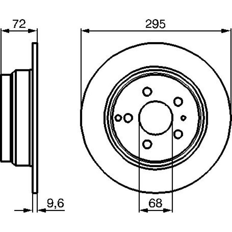 Bremsscheibe HA 0 986 478 628 Bremsscheibe HA 0 986 478 628