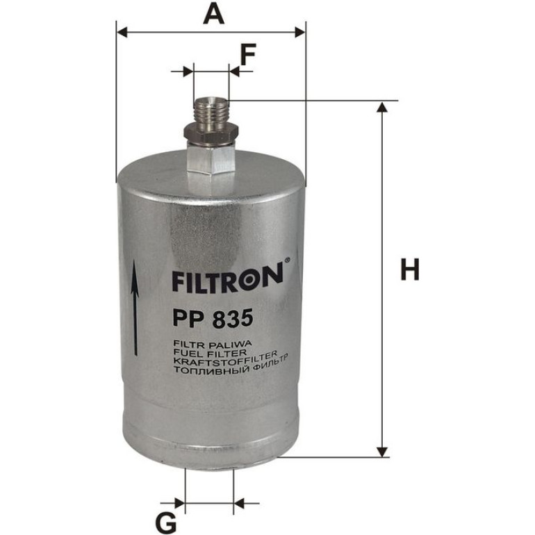 FILTRON Kraftstofffilter PP 835 FILTRON Kraftstofffilter PP 835