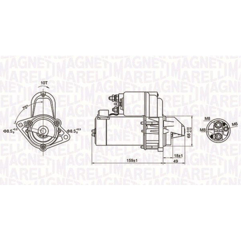 MAGNETI MARELLI Anlasser 063721257010 MAGNETI MARELLI Anlasser 063721257010