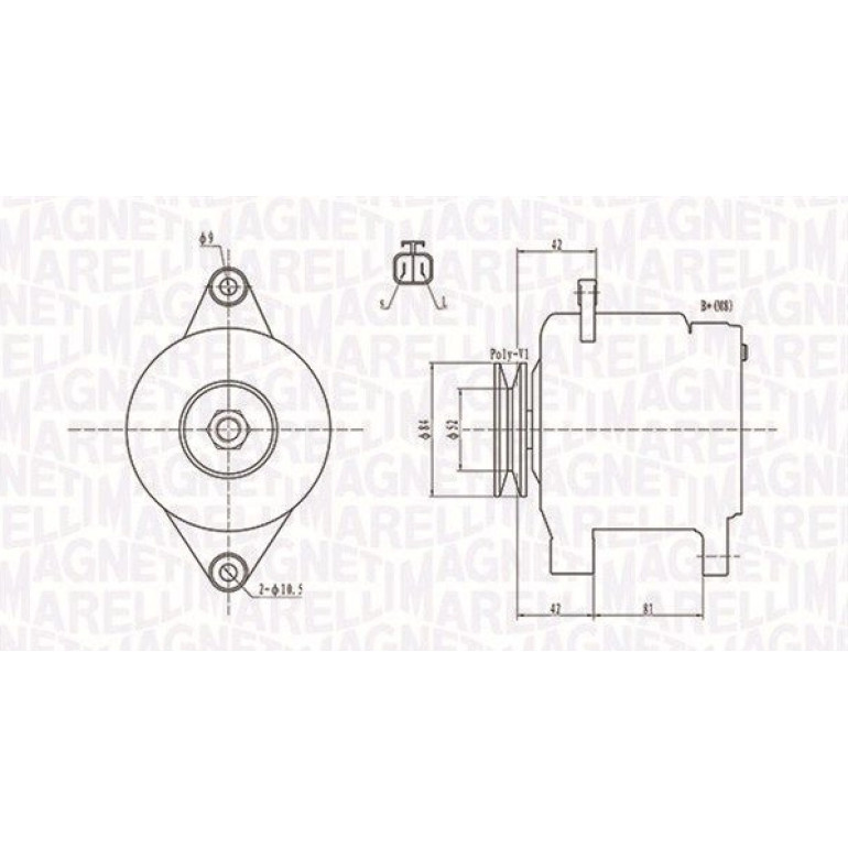 MAGNETI MARELLI Generator 063731615010 MAGNETI MARELLI Generator 063731615010