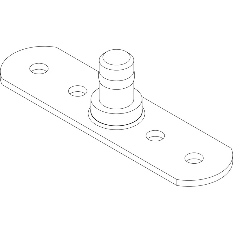 Halter für Deckelstütze m.Zyl 1500013412 Halter für Deckelstütze m.Zyl 1500013412