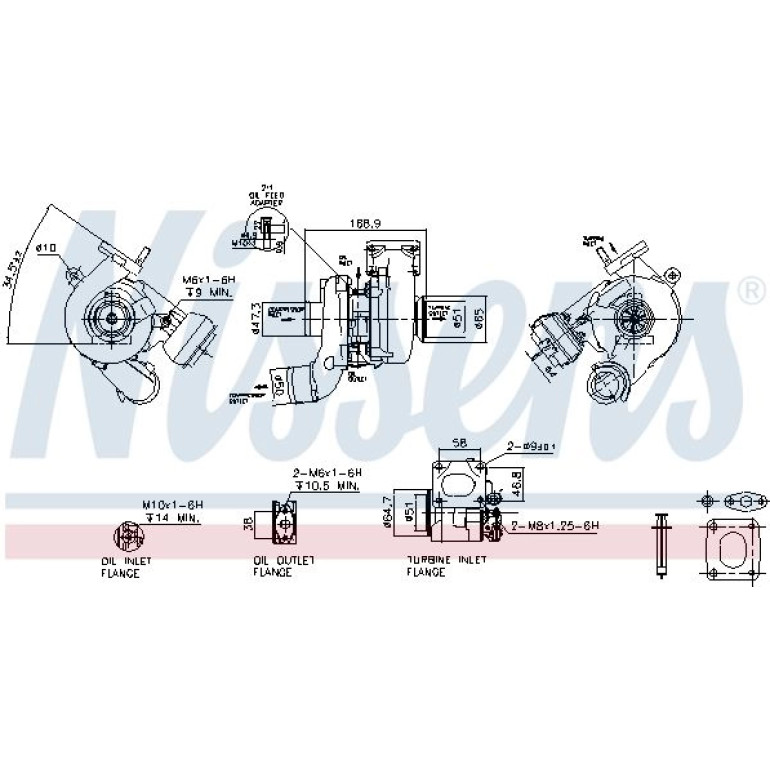 NISSENS Turbolader 93104