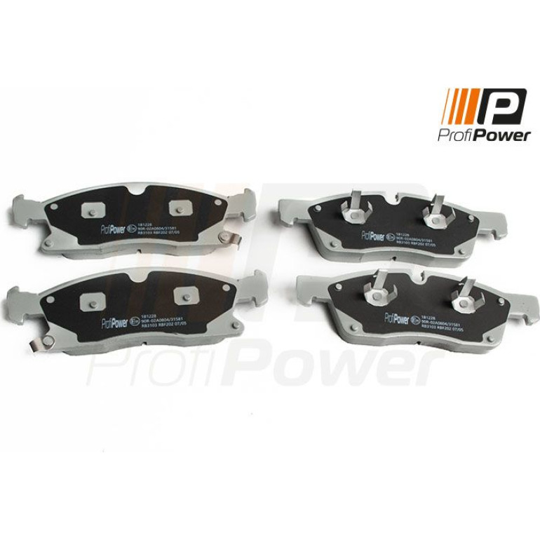 PROFIPOWER Bremsbelagsatz, Scheibenbremse 1B1228