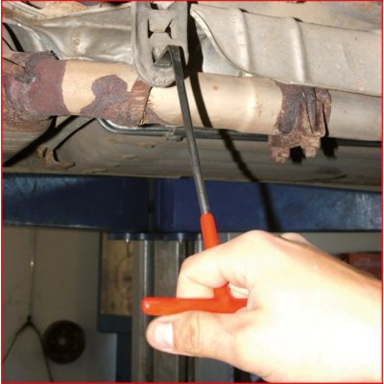 KS TOOLS Spezial-Auspuffwerkzeug mit Haken für Profilringe 150.1242 KS TOOLS Spezial-Auspuffwerkzeug mit Haken für Profilringe 150.1242