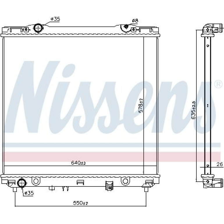 Wasserkühler PKW 666226 Wasserkühler PKW 666226