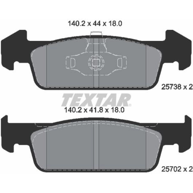 Bremsbelagsatz Dacia P. Logan/Sandero 12- 1.2/1.6B 2573801 Bremsbelagsatz Dacia P. Logan/Sandero 12- 1.2/1.6B 2573801