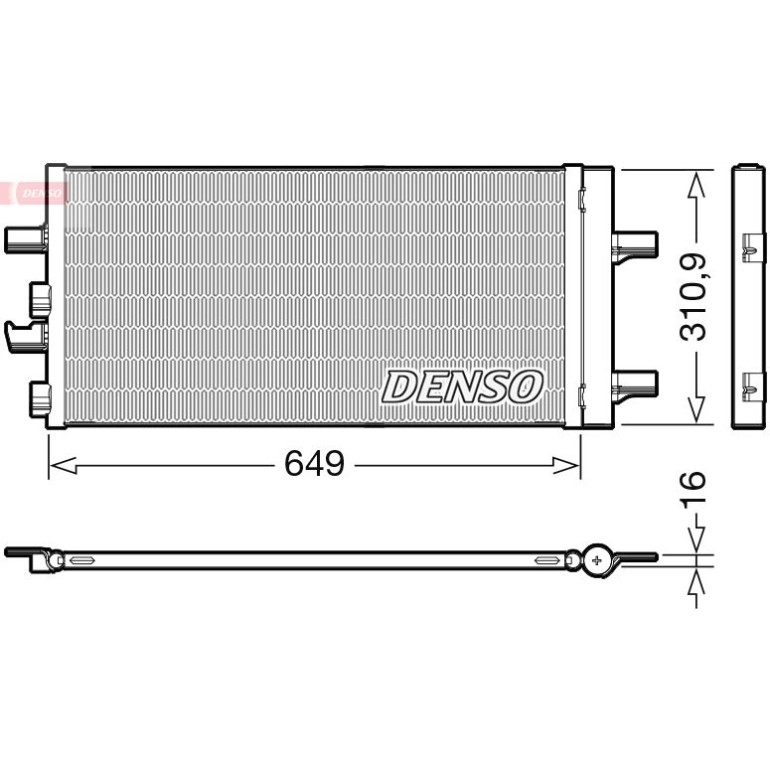 DENSO Kondensator, Klimaanlage DCN05104 DENSO Kondensator, Klimaanlage DCN05104