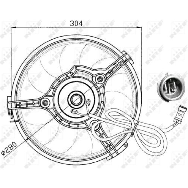 Lüfter Motorkühlung 47023