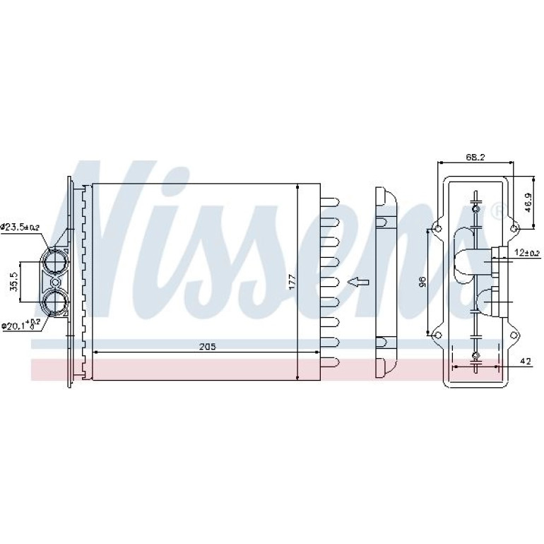 Heizkühler PKW 72657 Heizkühler PKW 72657