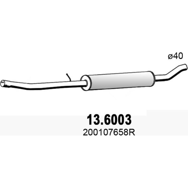 Mittelschalldämpfer 13.6003