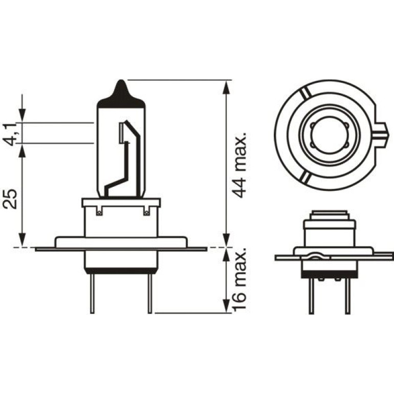 H7 12V 55W PLUS 90 BLISTER 1987301078