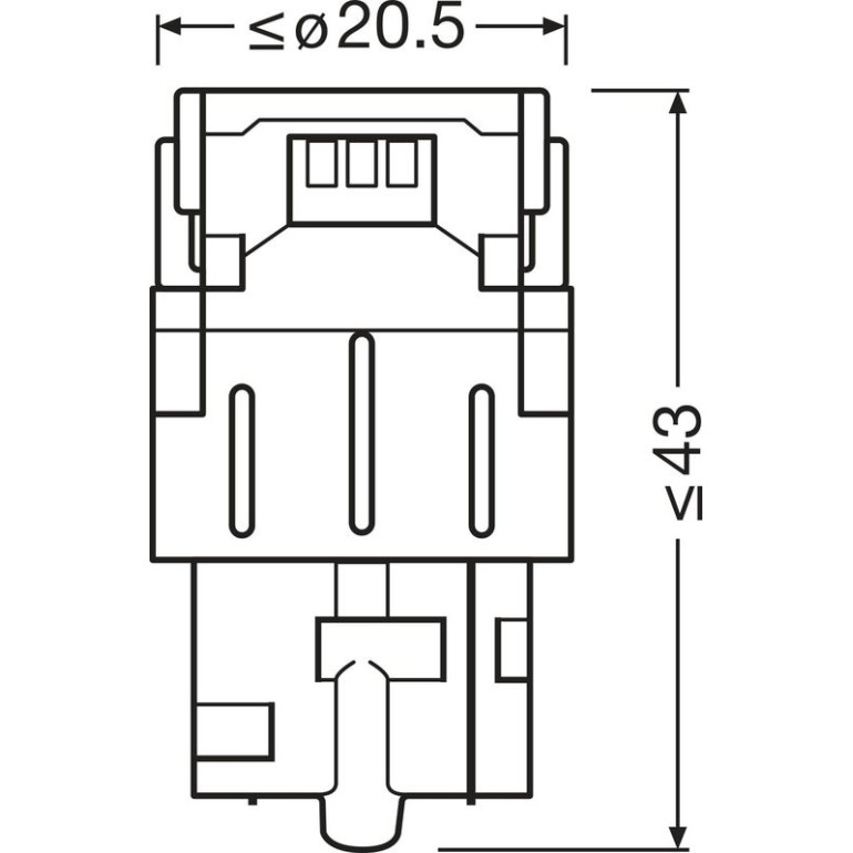 OSRAM Glühlampe, Tagfahr-/Positionsleuchte 7505DWP-2BL