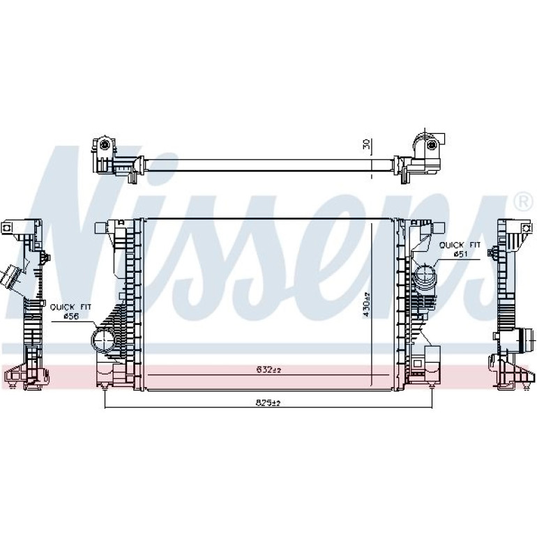 Ladeluftkühler PKW 961559 Ladeluftkühler PKW 961559