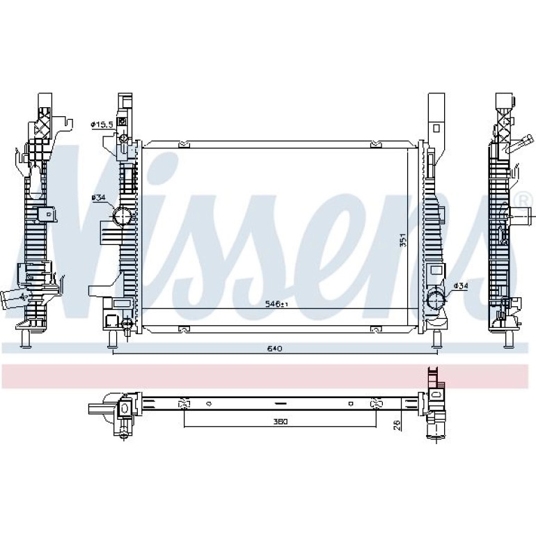 Wasserkühler PKW 606033 Wasserkühler PKW 606033