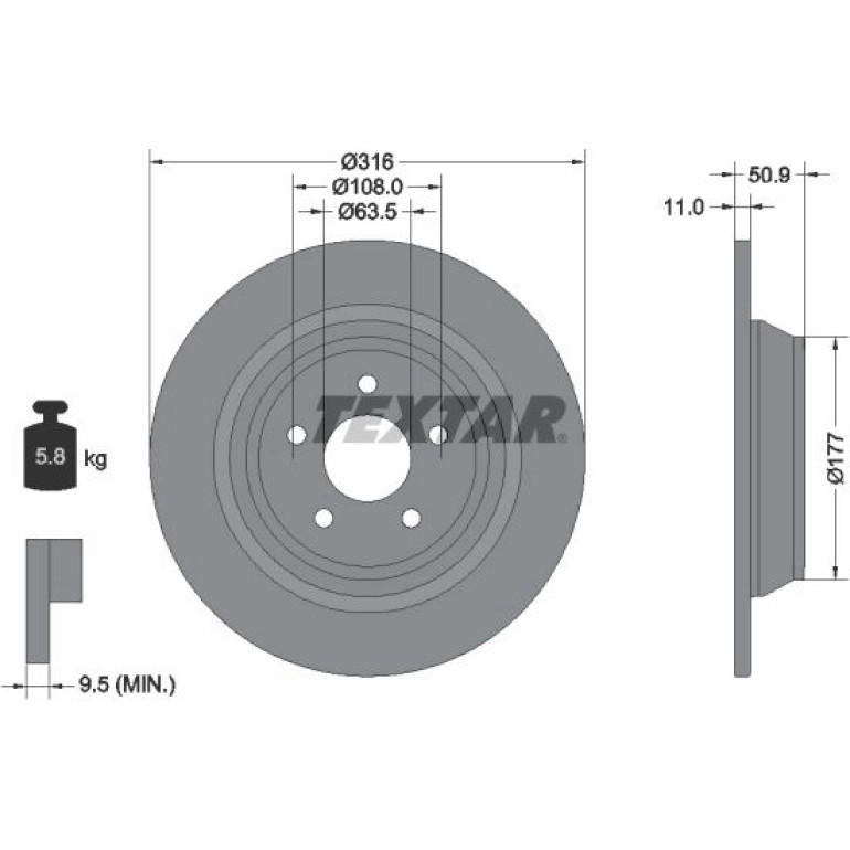 Bremsscheibe 92292503 Bremsscheibe 92292503