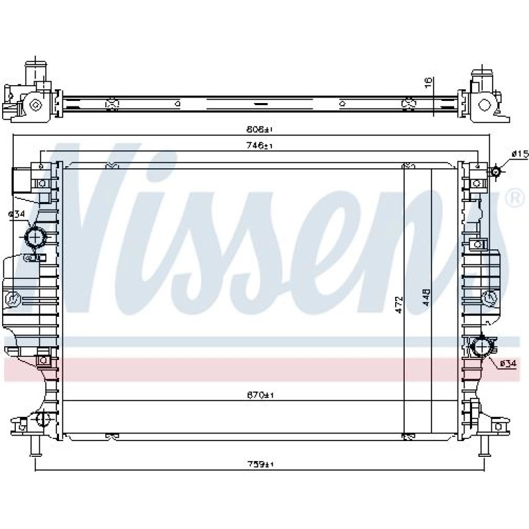 Wasserkühler PKW 620152 Wasserkühler PKW 620152