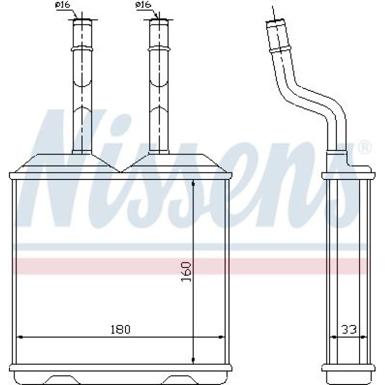 Heizkühler PKW 72634 Heizkühler PKW 72634