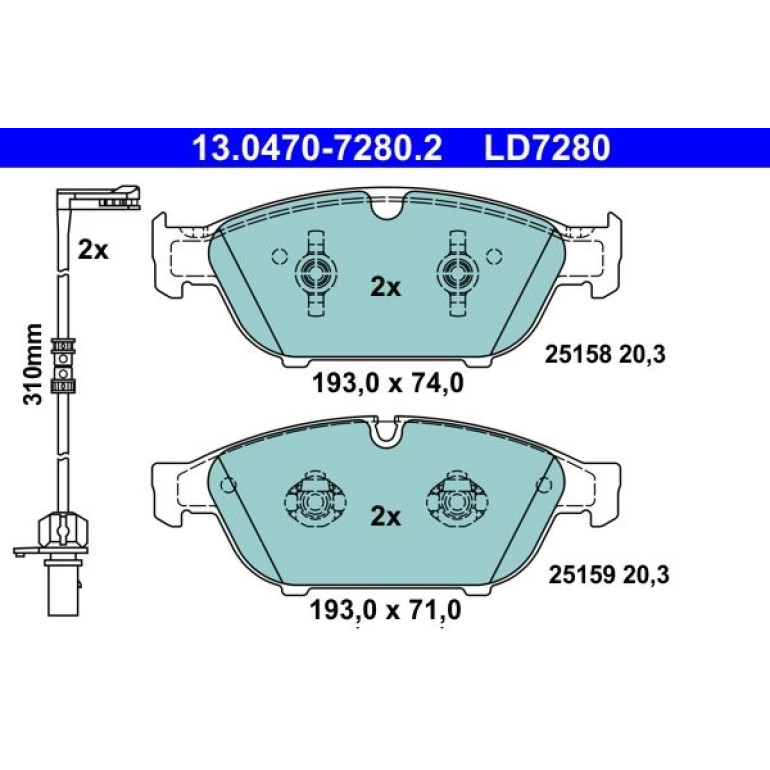 Bremsbelagsatz Audi S. A6/A7/A8 10- Keramik 13.0470-7280.2 Bremsbelagsatz Audi S. A6/A7/A8 10- Keramik 13.0470-7280.2