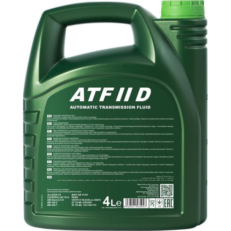 Fanfaro ATF II D Automatikgetriebeöl 4L FF8604-4