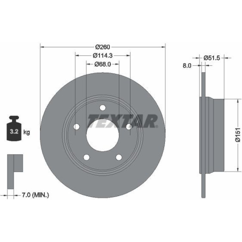 BREMSSCHEIBE 92335803 BREMSSCHEIBE 92335803