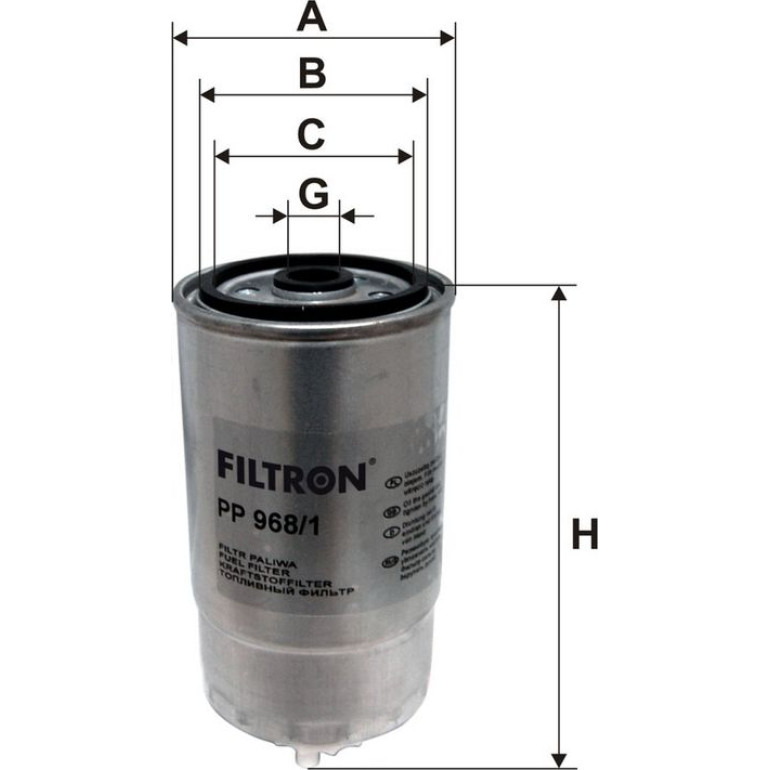 FILTRON Kraftstofffilter PP 968/1 FILTRON Kraftstofffilter PP 968/1