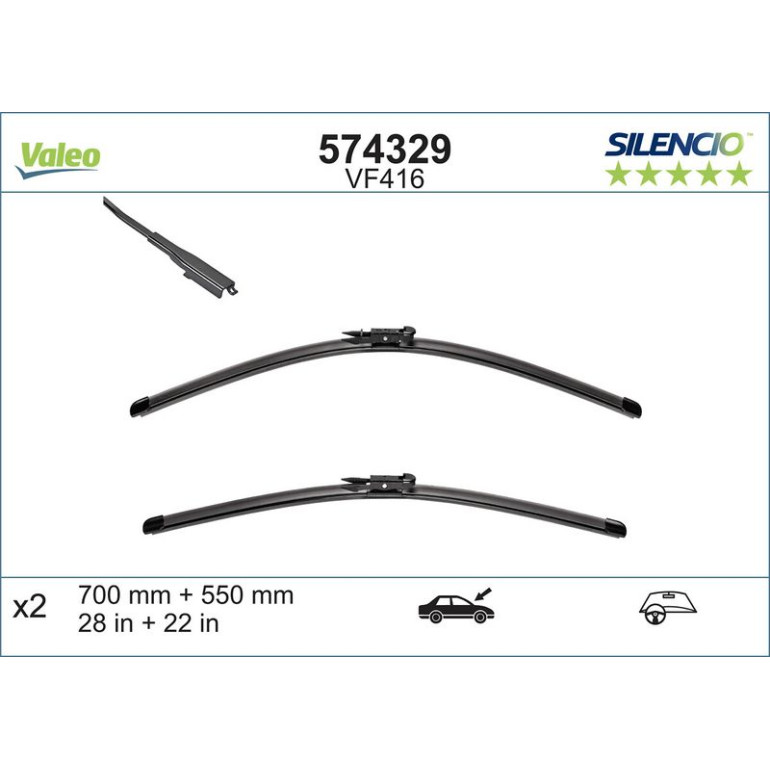 VM416 VALEO Silencio X.TRM Wischer 574329 VM416 VALEO Silencio X.TRM Wischer 574329