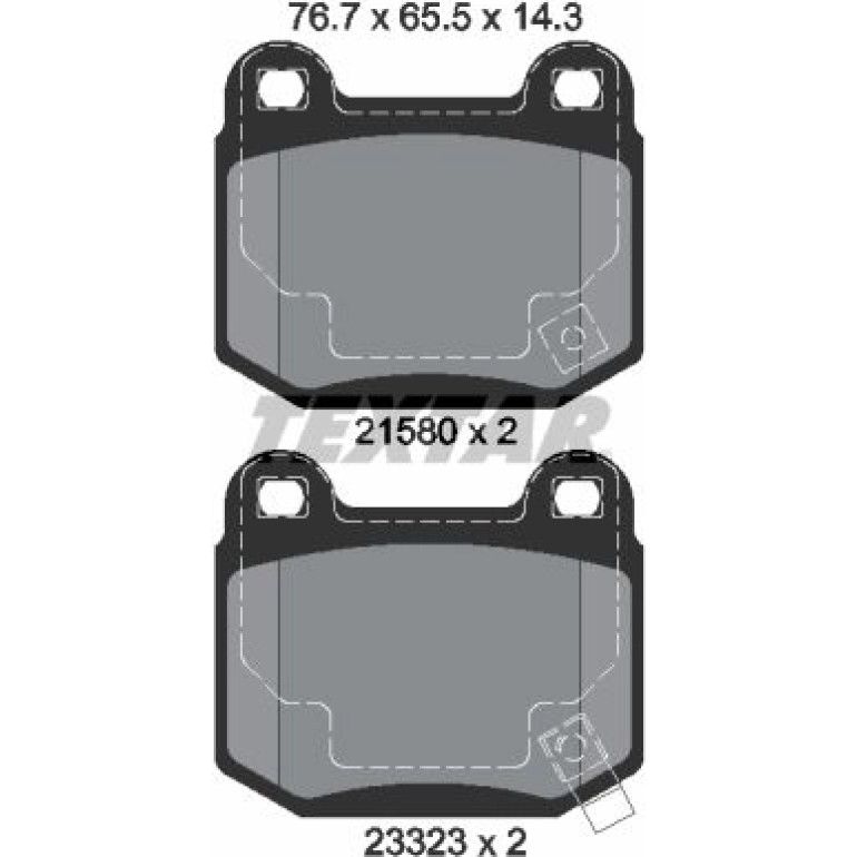 Bremsbelagsatz Nissan T. 350Z/Impreza 00- Wrx/Forester 13 2158001