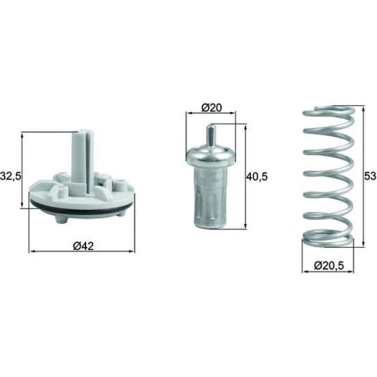 Thermostateinsatz mit Dichtung TX 183 80D Thermostateinsatz mit Dichtung TX 183 80D