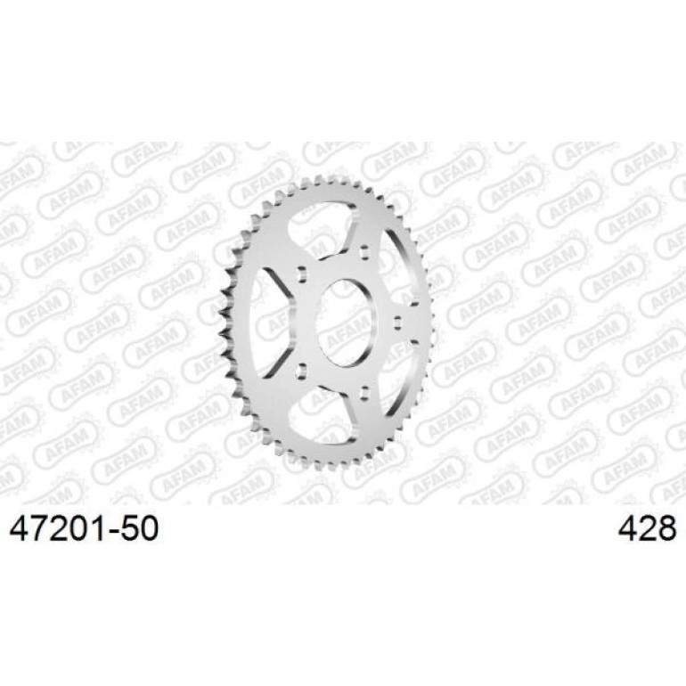 AFAM Kettenrad STAHL 50 Zähne 47201-50 AFAM Kettenrad STAHL 50 Zähne 47201-50