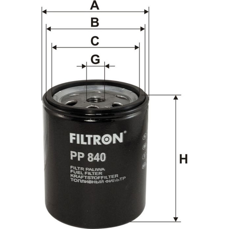 FILTRON Kraftstofffilter PP 840 FILTRON Kraftstofffilter PP 840