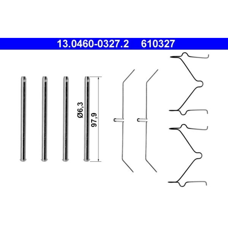 ATE Zubehörsatz Bremsbeläge 13.0460-0327.2