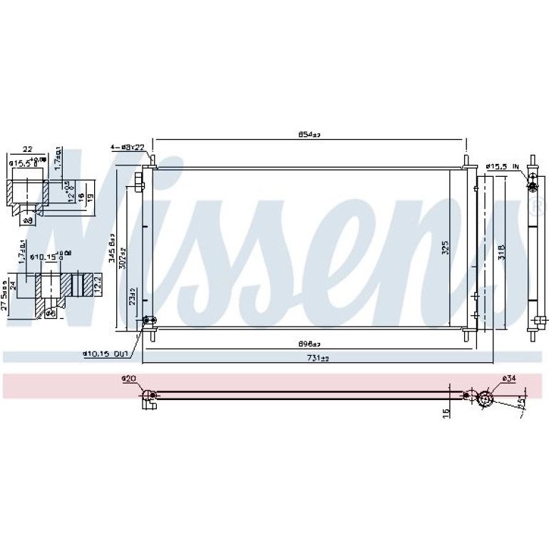 Kondensator PKW 940534 Kondensator PKW 940534