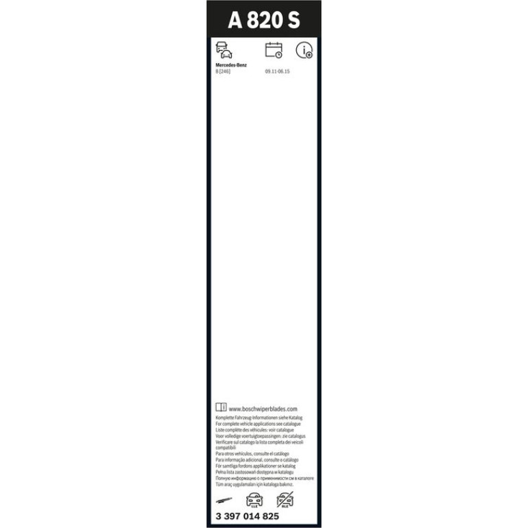 Bosch Scheibenwischer Aerotwin A820S 3397014825 Bosch Scheibenwischer Aerotwin A820S 3397014825