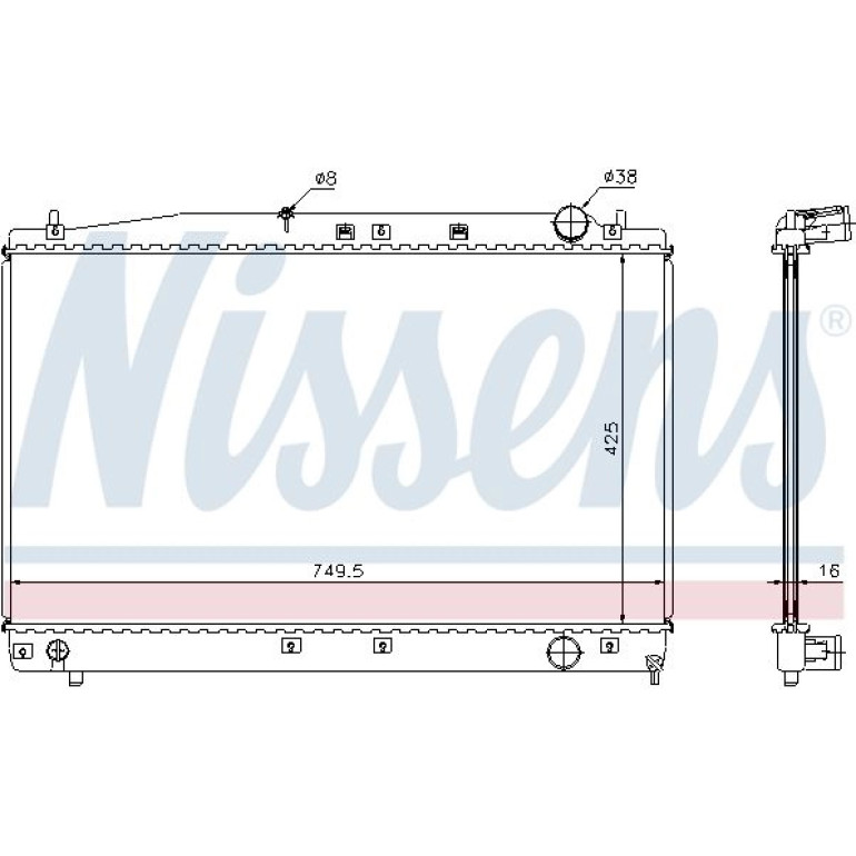 Wasserkühler PKW 64654A Wasserkühler PKW 64654A