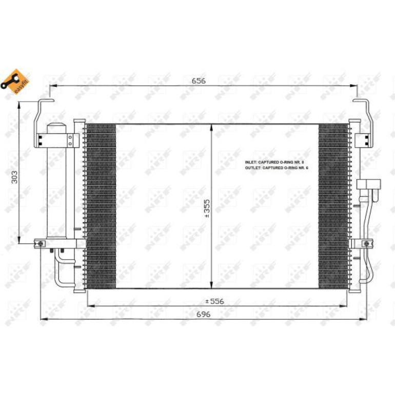 Kondensator, Klimaanlage 35474 Kondensator, Klimaanlage 35474