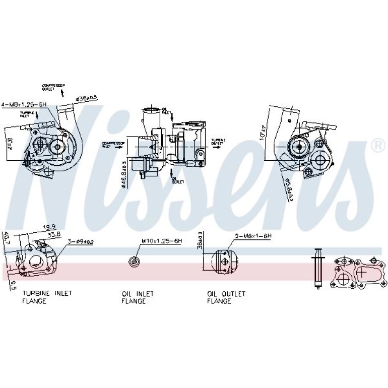 NISSENS Turbolader 93148 NISSENS Turbolader 93148