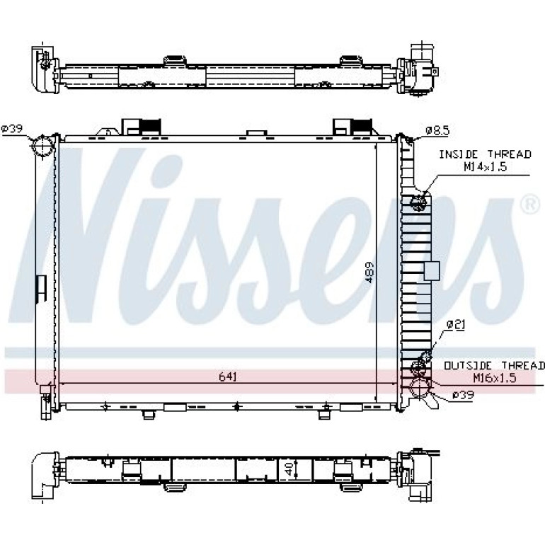 Wasserkühler PKW 62689A Wasserkühler PKW 62689A
