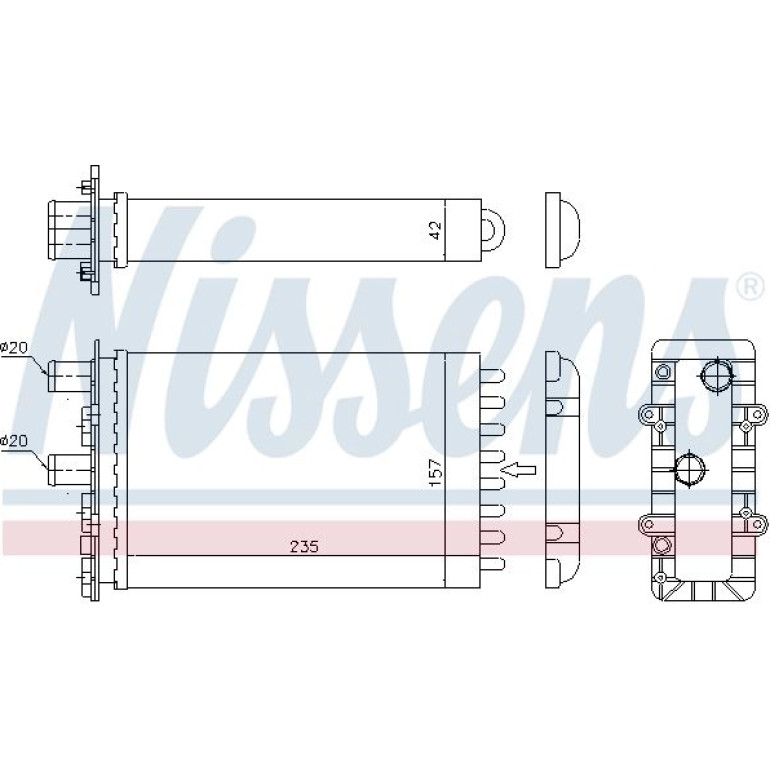 Heizkühler PKW 73974 Heizkühler PKW 73974