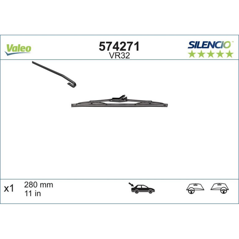 VM32 VALEO Silencio Heckwischer 574271 VM32 VALEO Silencio Heckwischer 574271
