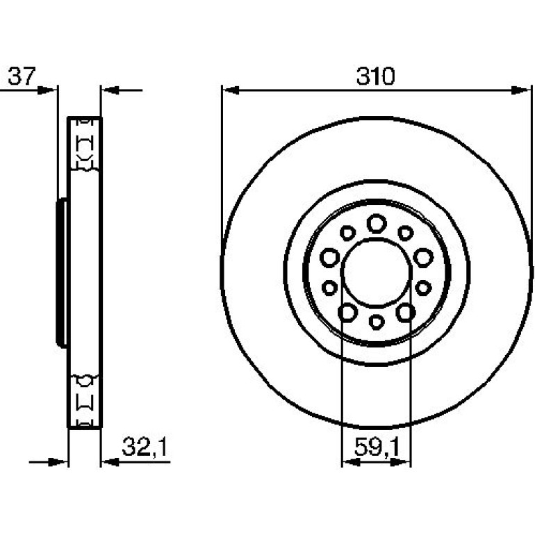 Bremsscheibe VA 0 986 479 168 Bremsscheibe VA 0 986 479 168