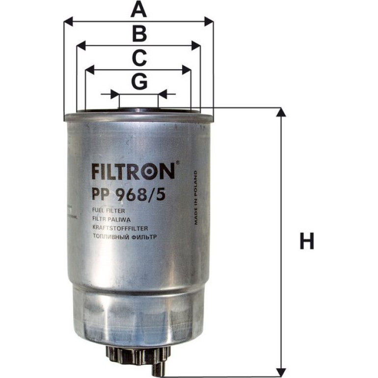 FILTRON Kraftstofffilter PP 968/5 FILTRON Kraftstofffilter PP 968/5