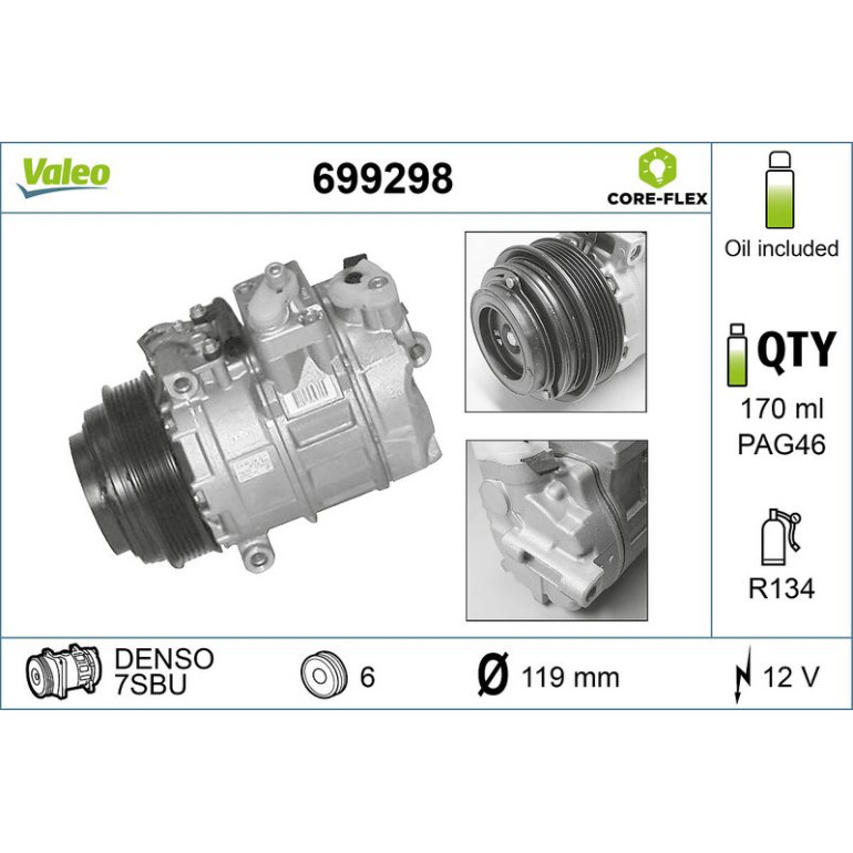 Kompressor, Klimaanlage 699298 Kompressor, Klimaanlage 699298