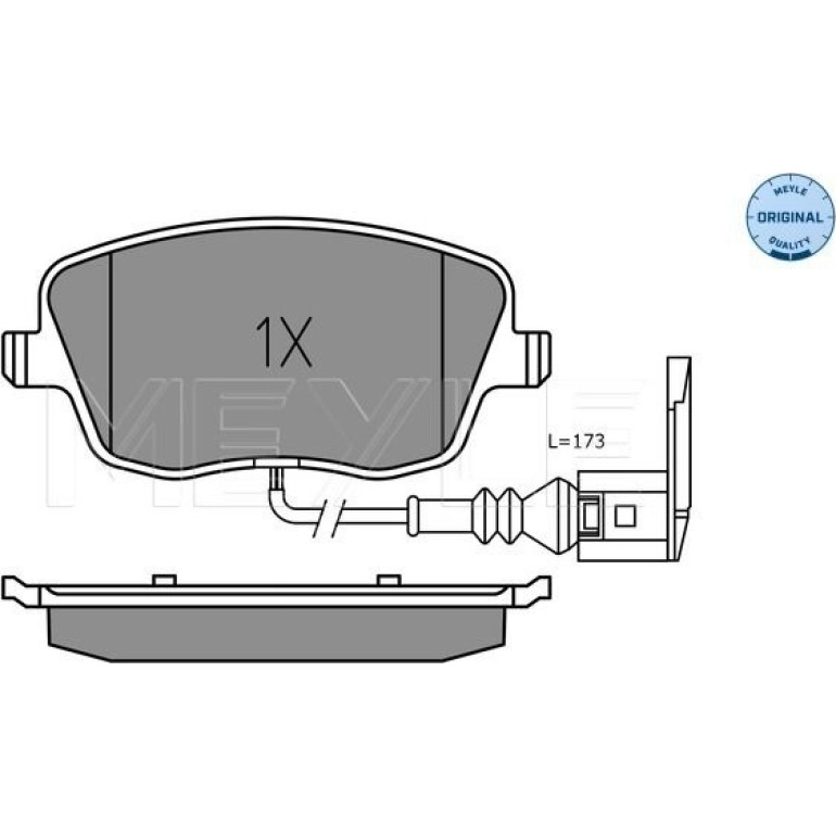 Bremsbelagsatz Sitz P. Ibiza 02- Mit Sensor 025 235 8118/W Bremsbelagsatz Sitz P. Ibiza 02- Mit Sensor 025 235 8118/W