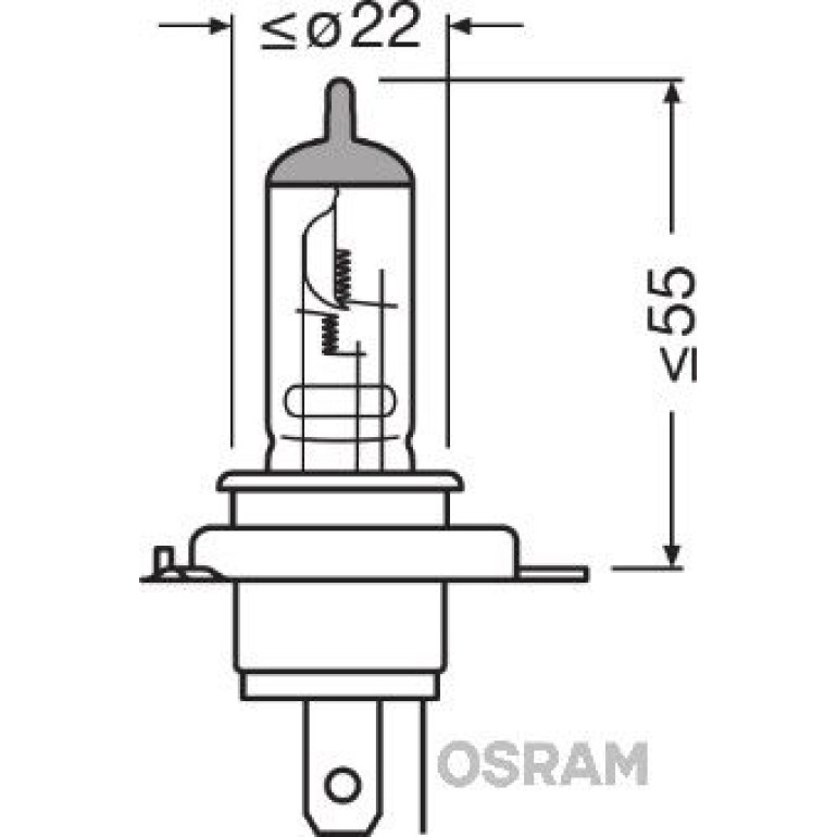 HS1 OSRAM 12V 35/35W PX43T 64185 HS1 OSRAM 12V 35/35W PX43T 64185