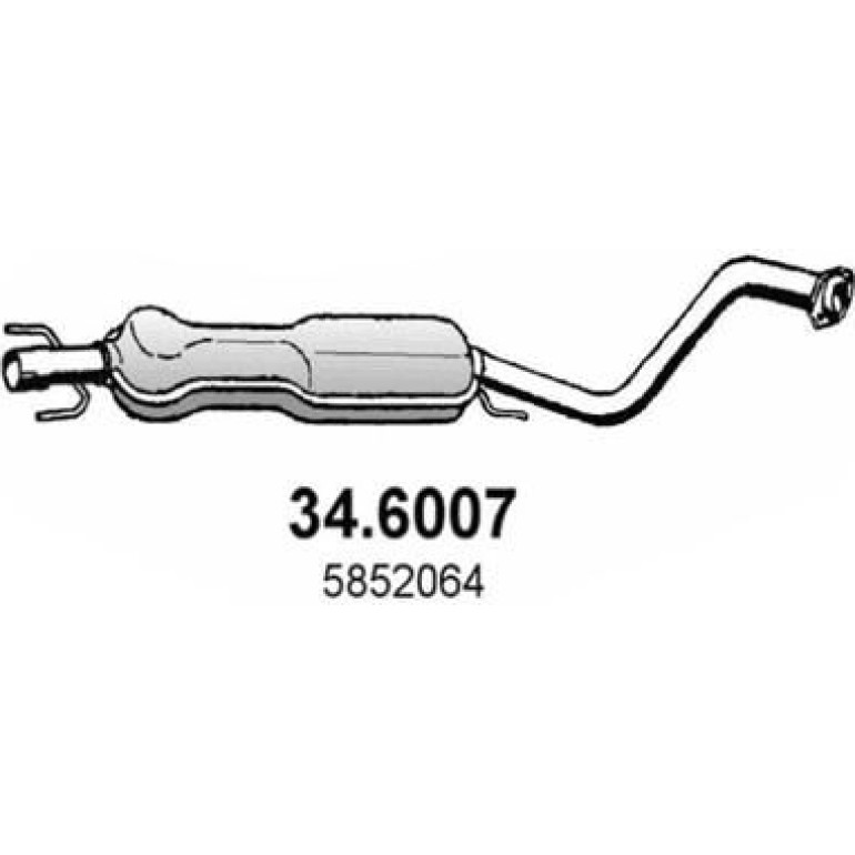 Mittelschalldämpfer 34.6007