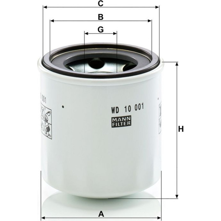 Mann & Hummel Industriefilter WD 10 001 x Mann & Hummel Industriefilter WD 10 001 x