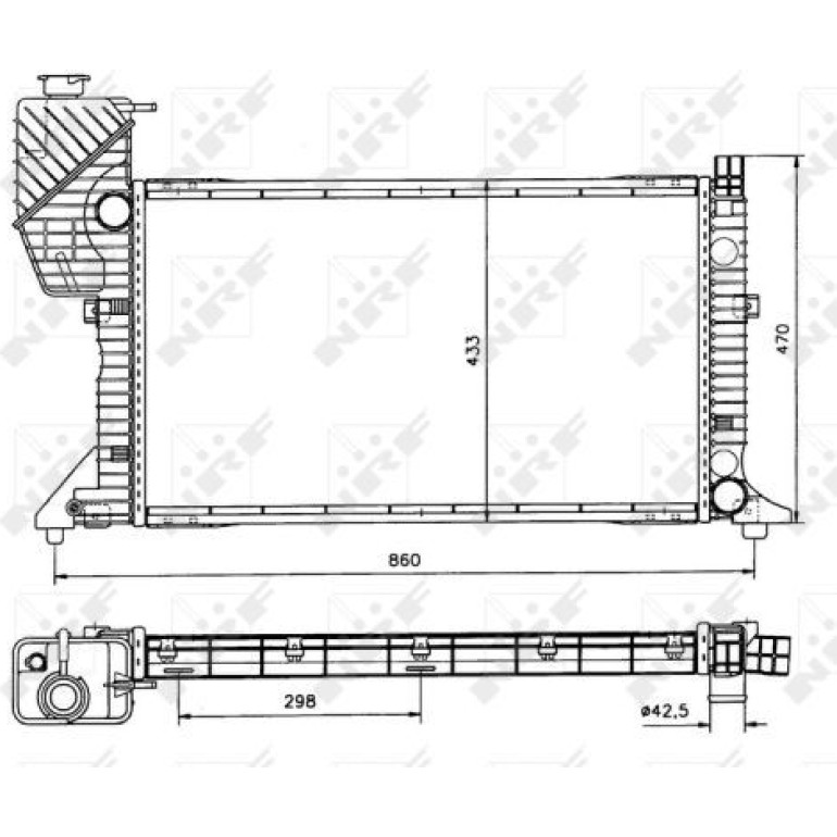 Kühler, Motorkühlung 50557 Kühler, Motorkühlung 50557